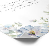 Stofbloem Tuin Bloemige Ter Herinnering Poster (Hoek)