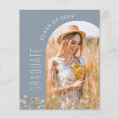 Stofbloem Uitnodiging Afstudeerfeest (Voorkant)