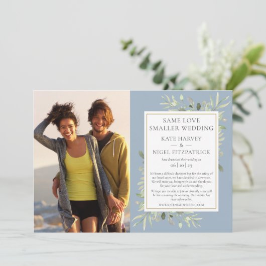 Stofbloem Verkleindde Micro Trouw Aankondiging (Staand voorkant)