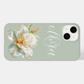 Stofbloem Waterverf Bloem Case-Mate iPhone Case (Achterkant (horizontaal))
