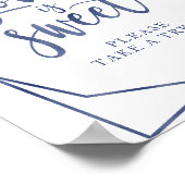 Stofbloem Waterverf Bloem Teken van Zoete Liefde Poster (Hoek)