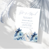 Stofbloem Waterverf Bloemen Bat Mitzvah Kaart