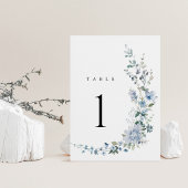 Stofbloem Wilde Bloem Bruiloft Tafel Nummers