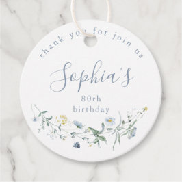 Stofbloem Wilde Bloem Rustieke Boho Verjaardag Bedankjes Labels