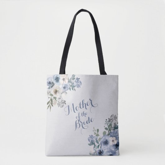 Stofbloem Wit Bloem Moeder van de Bruid Tote Bag (Voorkant)