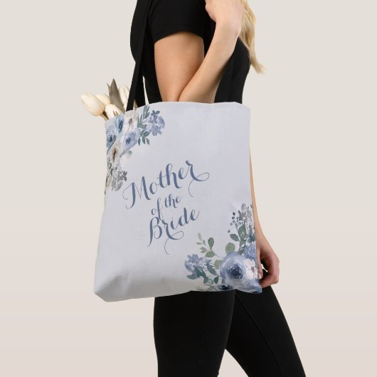 Stofbloem Wit Bloem Moeder van de Bruid Tote Bag (Dichtbij)