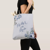 Stofbloem Wit Bloem Motief Moeder van de Bruid Tote Bag (Dichtbij)