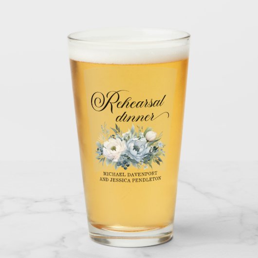 Stofbloem Wit Bloemstuk Oefendiner Glas (Voorkant gevuld)