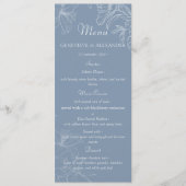 Stofbloem Witte Lelie Bloem Bruiloftsmenu Sjabloon Menu (Voorkant)