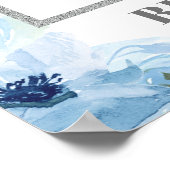 Stofbloem zilveren bruidsdouche foto prop poster (Hoek)