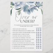 Stofbloemen Bruidsfeest Spel Over of Onder Flyer (Voorkant)