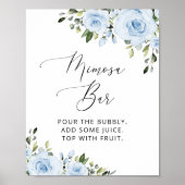 Stofbloemen, Groene Tinten, Boho, Mimosa Bar  Poster (Voorkant)
