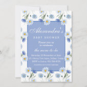 Stofbloemige Wilde Bloemen Boho Baby Shower Kaart (Voorkant)