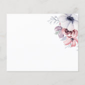 Stofbloemkleurig koraalbloem schriftelijk huwelijk (Achterkant)