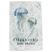 Stofbloemkwal jongens babyshower medium cadeauzakje (Voorkant)
