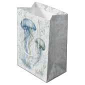 Stofbloemkwal jongens babyshower medium cadeauzakje (Achterkant Gekanteld)