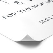 Stofbloemrozen Bloemen Trouw Advies & Wensen Poster (Hoek)