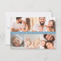 Stofblouse Blauwe Aangepaste Foto Collage Baby Sho