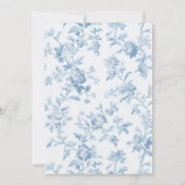 Stofblouse Blauwe Strik Toile Something Blue Bruid Kaart (Achterkant)