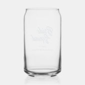Stofbruid Bruidsmeisjes Jubileumfeest Blikvorm Glas (Achterkant)
