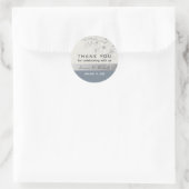 Stofbruiloft Bedankt Stickers (Tas)