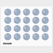 Stofbruiloft Feest Favor Bedankt Ronde Sticker (Vel)