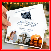 Stofbruiloft | Foto QR-code Save The Date