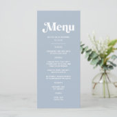 Stofbruiloft Menu (Staand voorkant)
