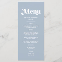 Stofbruiloft Menu