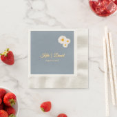Stofbruiloft met bloemen servet (Insitu)
