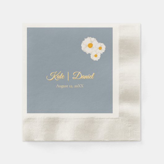 Stofbruiloft met bloemen servet (Voorkant)