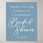 Stofbruiloft met gepersonaliseerd wit schrift poster (Voorkant)