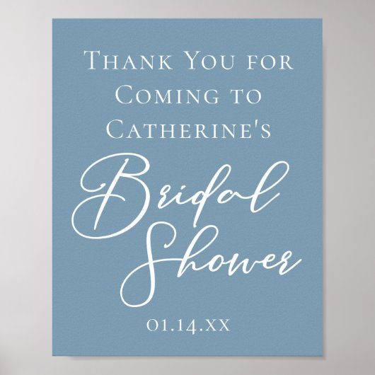 Stofbruiloft met gepersonaliseerd wit schrift poster (Voorkant)