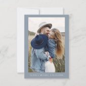 Stofbruiloft Opslag datum Foto Minimalistisch Save The Date (Voorkant)