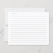 Stofbruiloft Receptkaart met Fantasievol Design (Achterkant)