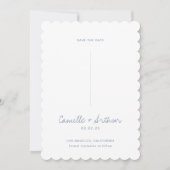 Stofbruiloft Save the Date-uitnodiging Kaart (Voorkant)