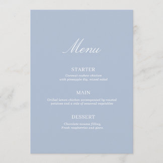 Stofbruiloft Tuinfeest Cottagecore Menu