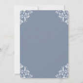 Stofbruiloft Uitnodigingen | Elegante Vintage (Achterkant)
