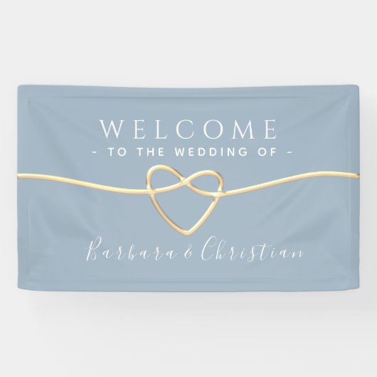 Stofbruiloft Welkom Spandoek (Horizontaal)