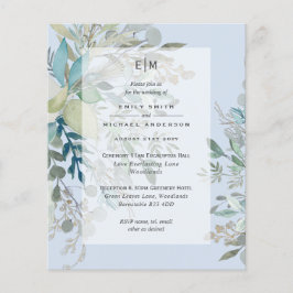 Stofbruiloftceremonie en -ontvangst uitnodiging Ro Flyer