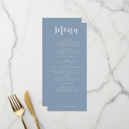 Stofbruiloftmenu Elegante Ontvangstdiner Menu