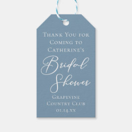 Stofbruiloftsbruiloft Met Gepersonaliseerde Witte  Cadeaulabel