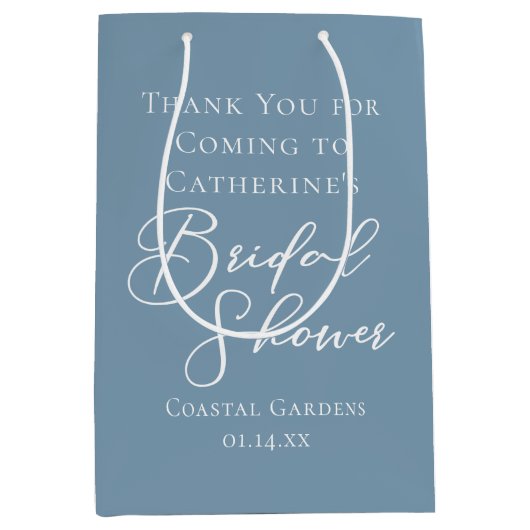 Stofbruiloftsbruiloft Persoonlijk Medium Cadeauzakje (Voorkant)