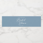 Stofbruiloftsbruiloft Persoonlijk wit schrift Waterfles Etiket (Enkel label)
