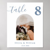 Stofbruiloftsfoto tafelnummer poster (Voorkant)