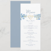 Stofbruiloftsmenu Menu (Voorkant / Achterkant)