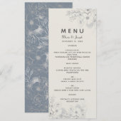 Stofbruiloftsmenu Menu (Voorkant / Achterkant)