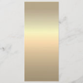 Stofbruiloftsmenu met gouden touwhart menu (Achterkant)