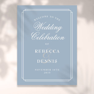 Stofbruin Art Deco Trouw Welkomstbord Poster