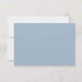 Stofbruin Blauw Moderne Chic Elegante Script Bruil RSVP Kaartje (Achterkant)